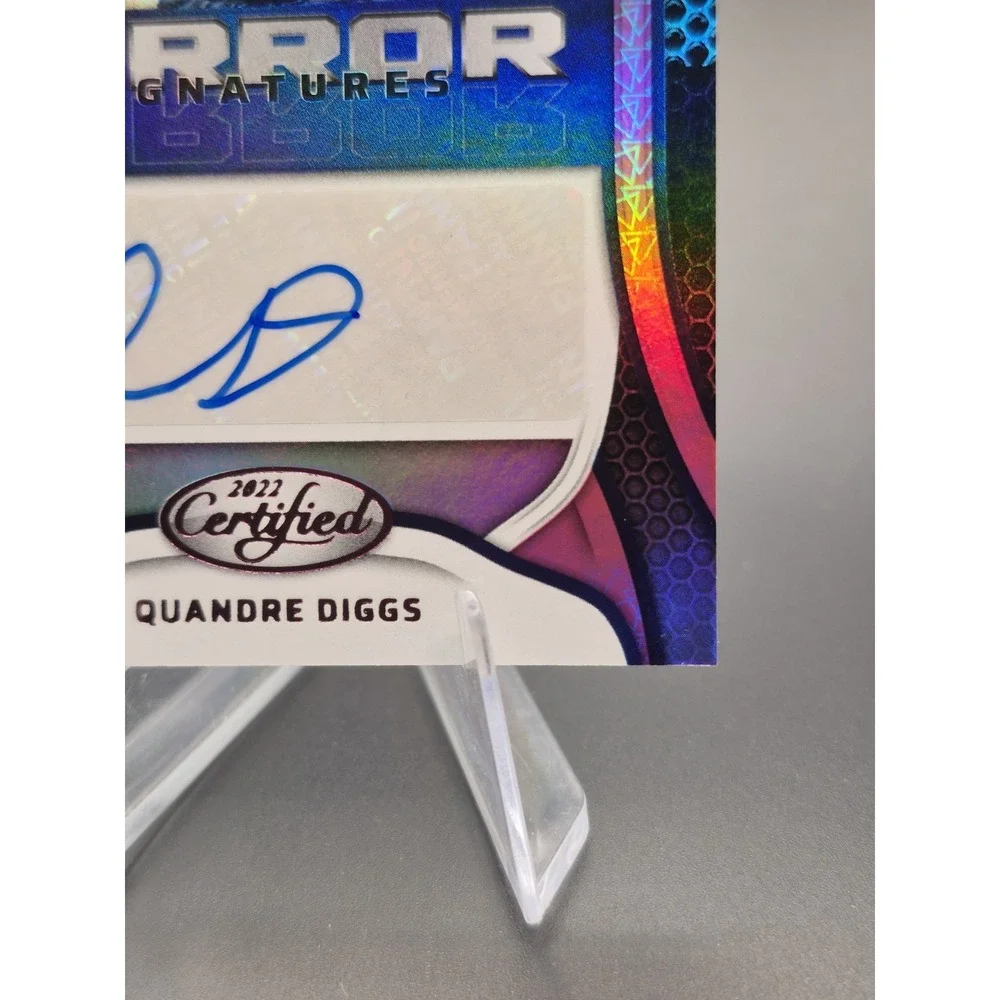 2022 Certified Quandre Diggs #MS-QD Mirror Signatures Pink /50 Seattle Seahawks